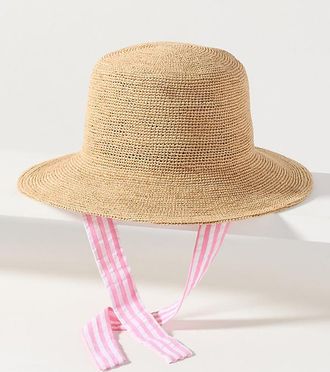 Wyeth Nyc Crochet Raffia Bucket Hat