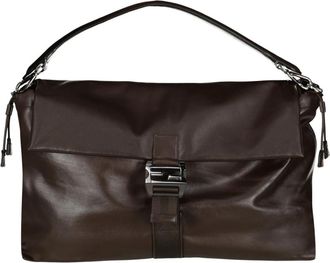 Fendi Flux Maxi Messenger - Heren - Handtassen - Bruin - ONE Size - Leer - Tassen