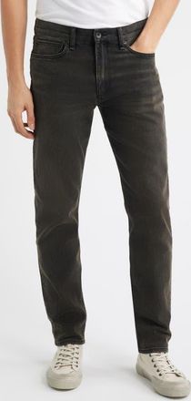 Rag & Bone Fit 2 Authentic Stretch Slim Fit Jeans in Washed Black/Brown at Nordstrom, Size 34 X 32