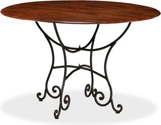 vidaXL Vidaxl - Dining Table Solid Acacia Wood with Honey Finish 120x76 cm