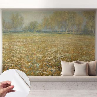 Tulup Carta Da Parati Adesiva - Fotomurale - Facile Da Applicare - Per La Soggiorno - Camera Da Letto - Campo In Fiore 208x146 Cm