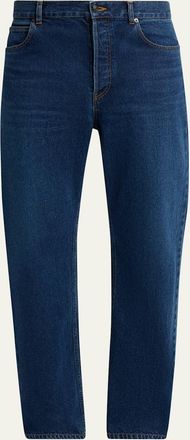 The Row Mens Siouxie Straight-Leg Cotton Denim Jeans