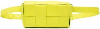 Bottega Veneta Pre-owned Belt Bags, female, Yellow, Size: ONE SIZE Pre-owned Vintage Leather Crossbody Bag