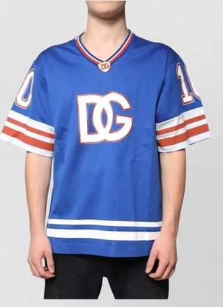 Dolce & Gabbana logo v-neck short-sleeve t-shirt