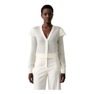 Twinset Truien & Vesten, Dames, Beige, S, Wol, Cardigan