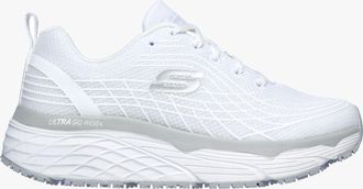 Skechers 108016EC/WHT MAX CUSHIONING ELITE SR Womens Occupational Shoes White Textile - Size UK 8