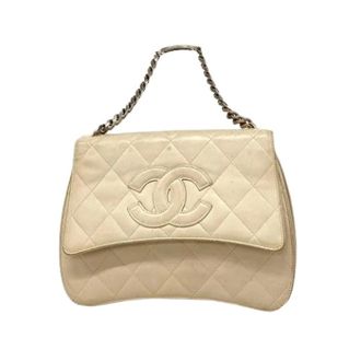 Chanel Pre-owned Shoulder Bags, female, Beige, Size: ONE SIZE Pre-owned Vintage Shoulder Bag