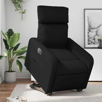 vidaXL Vidaxl - Sill&oacute;n Reclinable Y Elevable El&eacute;ctrico Cuero Sint&eacute;tico Negro