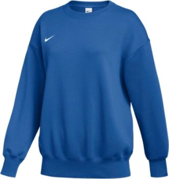 Nike Womens Phoenix Fleece Crew Sweatshirt In Game Royal/white