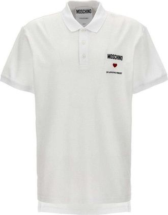 Moschino In Love We Trust Cotton Polo