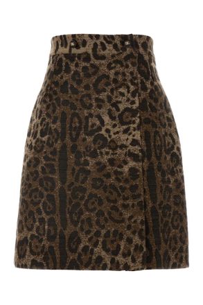 Dolce & Gabbana Embroidered Wool Skirt