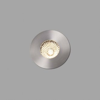Netlighting Grund LED Medium Outdoor In Ground Recessed Spotlight Matt Nickel IP67 in Grey