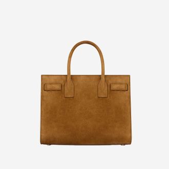 Saint Laurent Womens Suede Bag Brown Shoulder