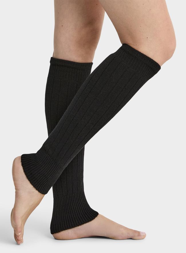 Womens Ribbed wool-blend legwarmers Exclusive collection from Italy