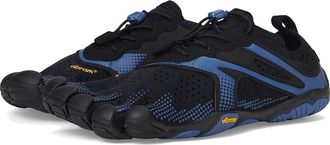 Vibram Fivefingers V-Run Mens Shoes Black/Blue : EU 44 (US Mens 10.5-11) D - Medium, Synthetic/Textile