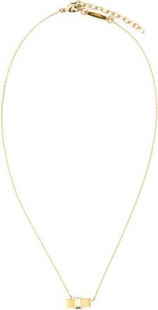 Ferragamo Golden Signature Bow Pendant Necklace