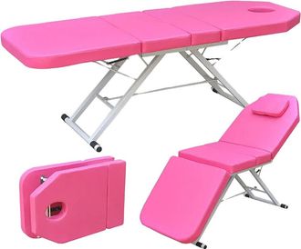 OEM Camilla De Masaje, Dise&ntilde;o Plegable, F&aacute;cil De Limpiar, Color Rosa