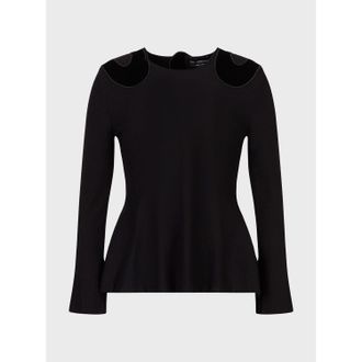 Emporio Armani Womens Sweatshirt in Black - Size X-Large