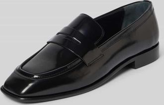 Alohas Loafers aus Leder mit Zierriegel Modell Zaha in Black, Gr&ouml;&szlig;e 37