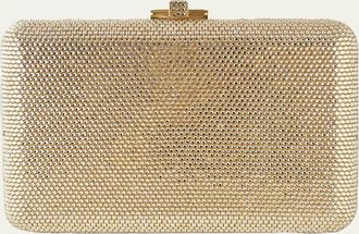 Judith Leiber Slim Slide Crystal Evening Clutch Bag