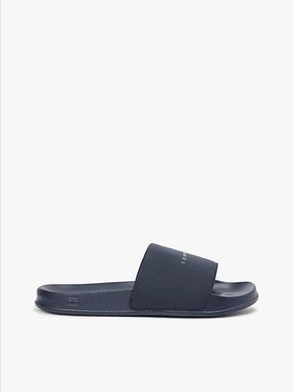 Tommy Hilfiger Logo Textured Pool Slides
