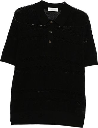 Dries Van Noten Button Openwork Polo Shirt