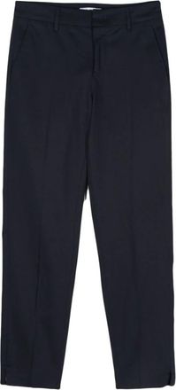 Pantaloni Torino Straight Broeken - Dames - Straight fit broeken - Blauw - XL - Katoen - Broeken