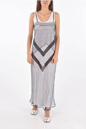 Maison Margiela MM1 mesh maxi dress with petticoat inner size 40