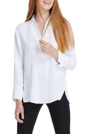 Nic+Zoe Flowing Ease Blouse in Paper White at Nordstrom Rack, Size Medium