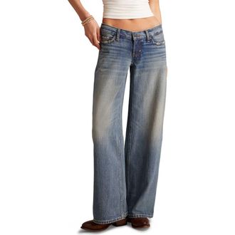 Lucky Brand Ultra Low Rise Baggy Wide Leg Jeans in Get Low Wash at Nordstrom, Size 26 32
