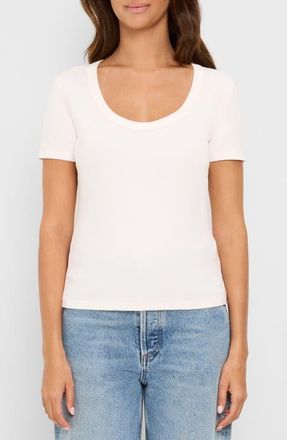 Michael Stars Calla Scoop Neck T-Shirt in Chalk at Nordstrom, Size X-Small