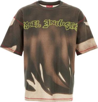 Diesel Dark Brown Graphic T-Shirt