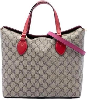 Gucci Pre-owned Satchel - Dames - Vintage Shopper - Beige - ONE Size - Leer - Vintage