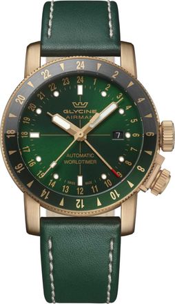 Glycine Airman Contemporary Bronze GMT Mens Watch