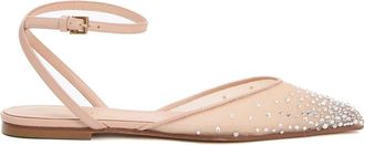 Ninalilou Rosa Rhinestone Ballerinas - Dames - Ballerinas - Roze - 36 EU - Schoenen