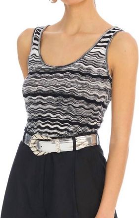 Allison New York Bianca Tank In Black White