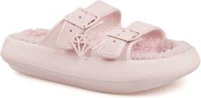 Rock & Candy Faux Shearling Slide Sandal in Light Pink at Nordstrom Rack, Size 11