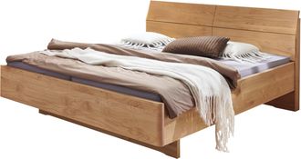 Wiemann Holzbett »Cardiff, Bettgestell, Bettrahmen, teilmassiv Erle« Belastbarkeit 110/220 Kg, 4-fache höhenverstellbar, MADE IN GERMANY, Kopf- und Fussteil a