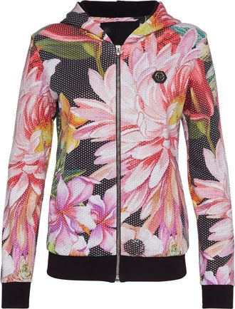 Philipp Plein Hoodie Sweatjacket Flowers