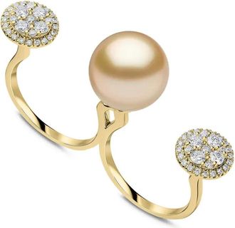 Yoko London Anello Glitz con perle e diamanti - Oro