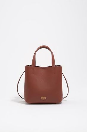 Bimba & Lola Small leather Chihuahua Bag SS26 in Nut at Nordstrom