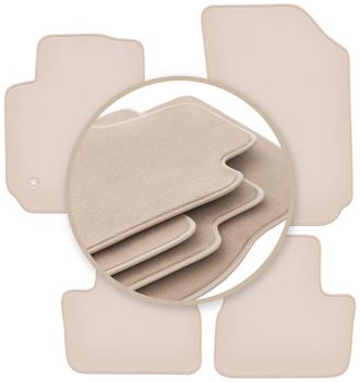 OEM Alfombrillas Premium Beige Para: Citro&euml;n C4 Cactus Crossover 2014-2018