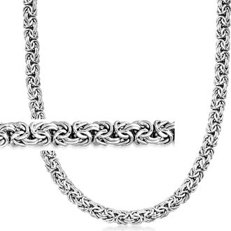 Ross-Simons Sterling Silver Classic Byzantine Necklace