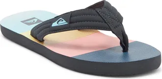 Quiksilver Dune Flip Flop in Dark Grey/Multi/Multi at Nordstrom Rack, Size 11