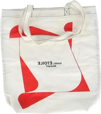 Isabel Marant Tweedehands Canvas handtassen - Dames - Vintage Shopper - Wit - ONE Size - Vintage