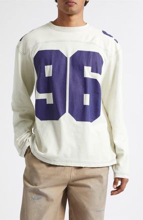 Acne Studios Logo Organic Cotton Jersey T-Shirt in Oat Beige at Nordstrom, Size X-Large