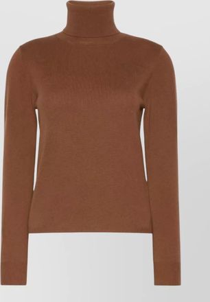 Max Mara wool cashmere ribbed turtleneck sweater