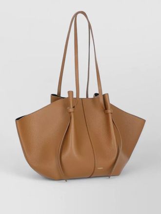 Yuzefi pebbled leather shopper bag open top