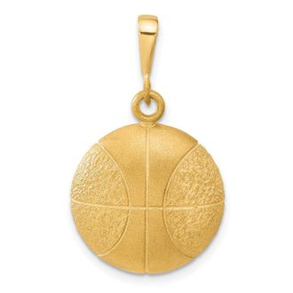 Diamond2Deal 10k Yellow Gold Basketball Charm