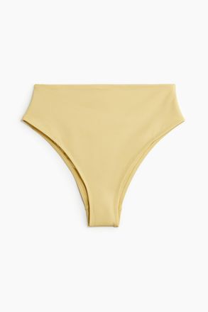H&M Cheeky Bikinihose High Waist - Yellow